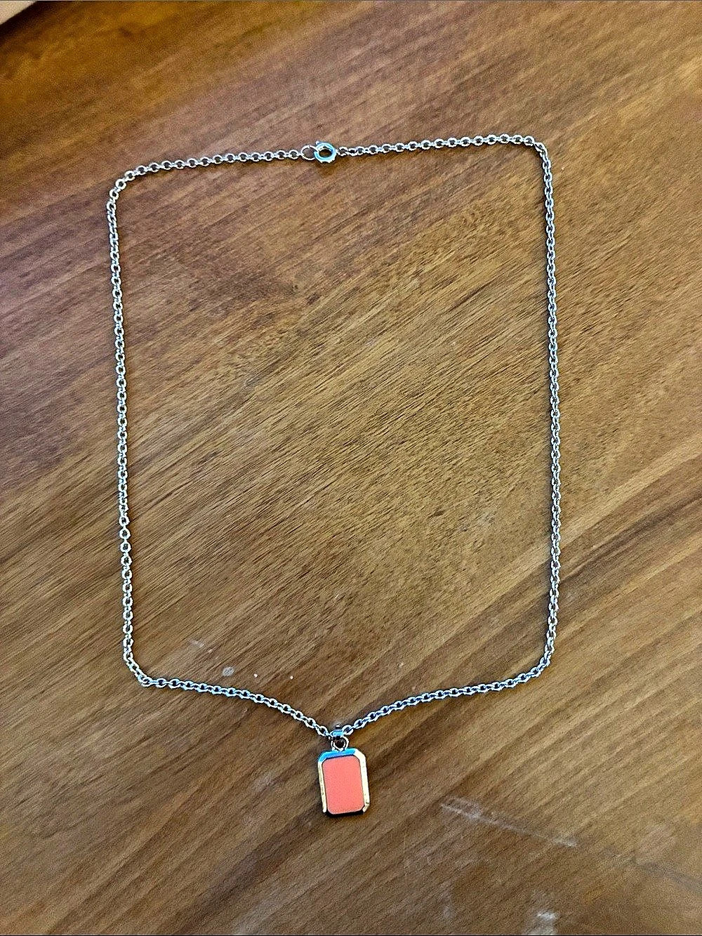 Silver-Tone Pendant Necklace